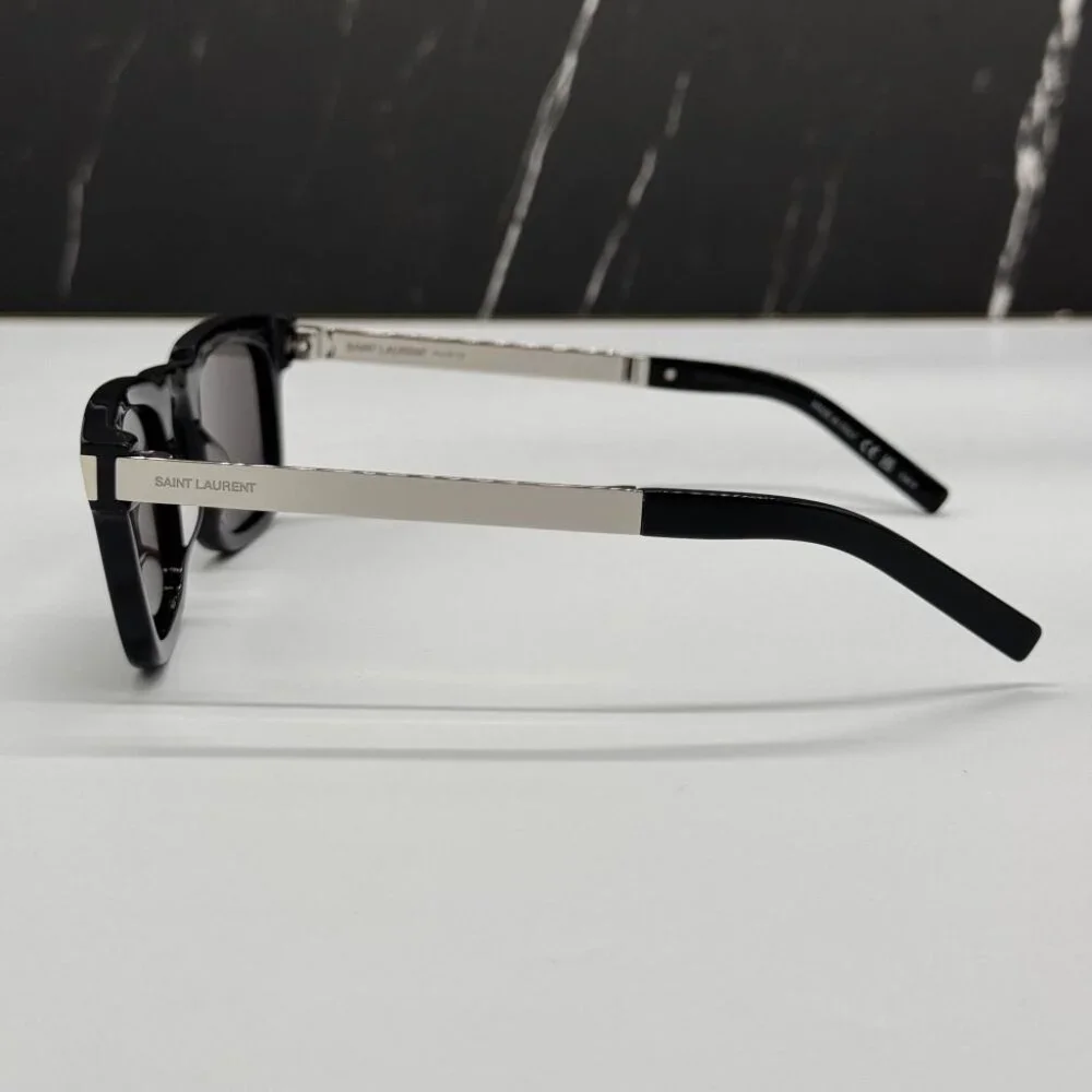 NEW SAINT LAURENT SL581 001 MEN BLACK SUNGLASSES SAINT LAURENT SL 581 001
